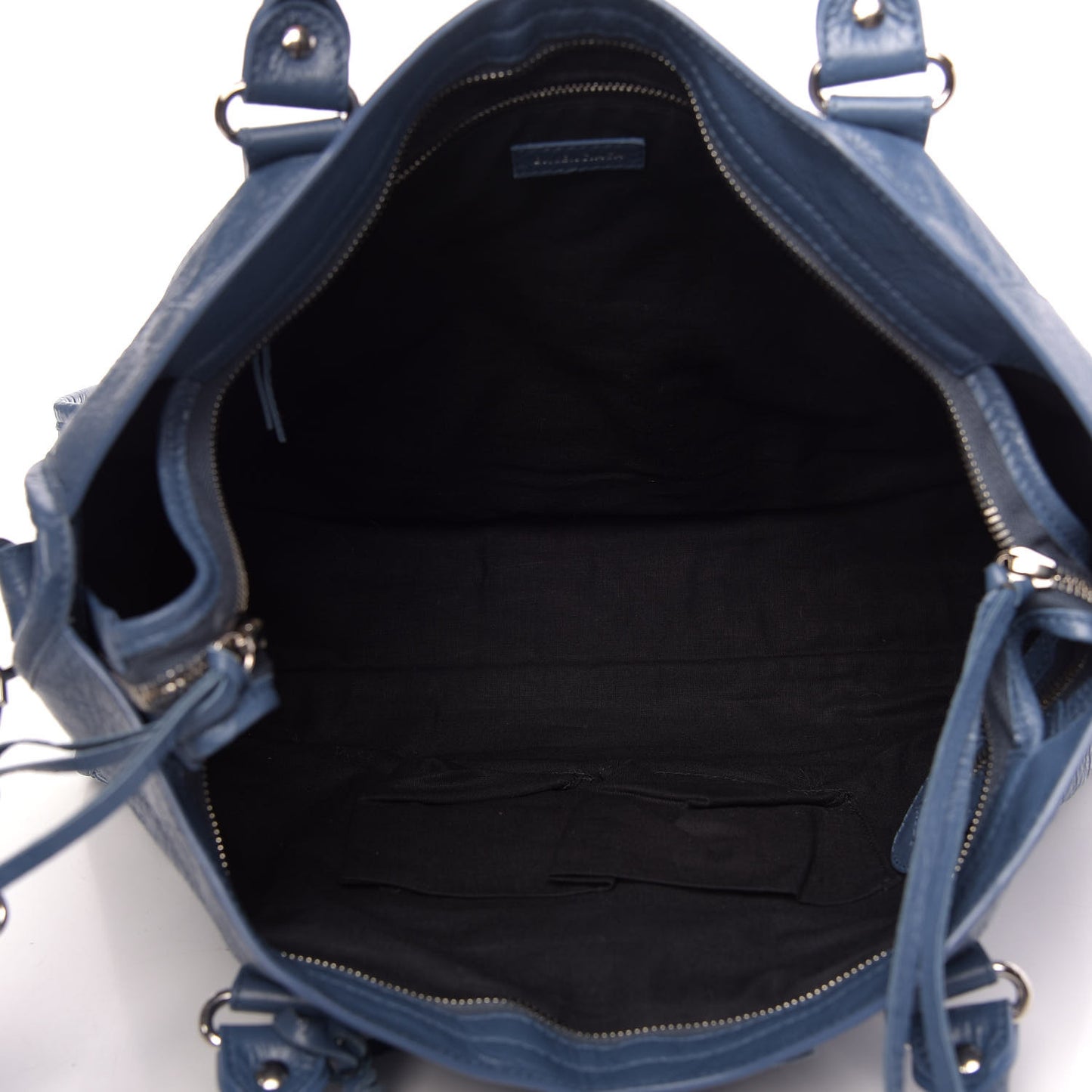 Agneau Classic Silver Hardware City Bleu Persan