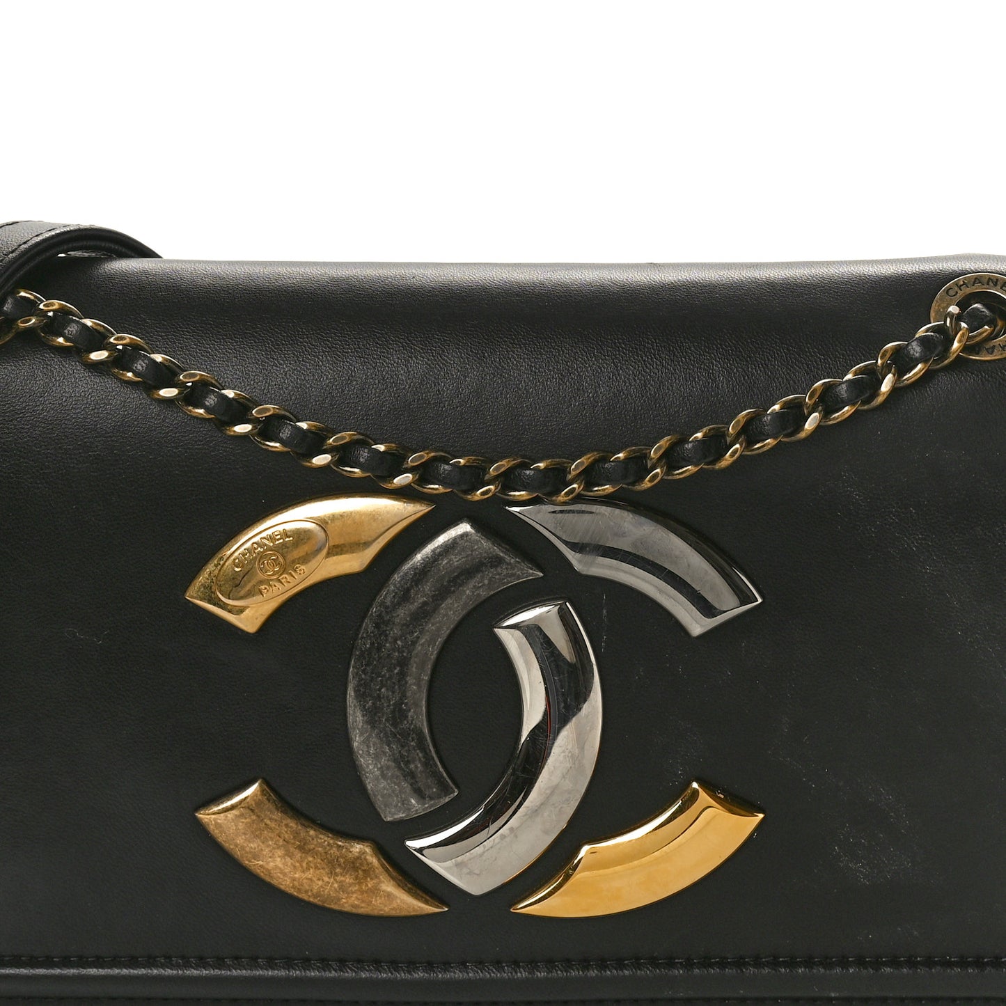 Lambskin CC Antico Flap Black