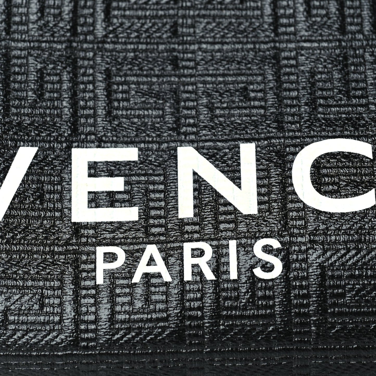 Coated Canvas Logo 4G Embossed Small Moon Cut Out Shoulder Bag Black