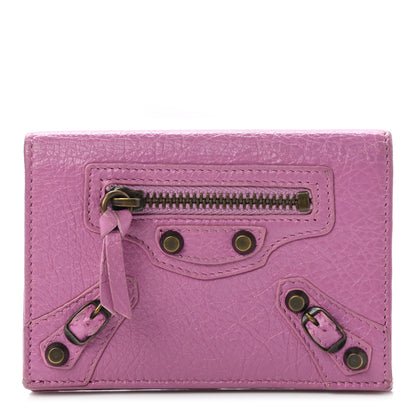 Balenciaga Agneau Classic Hardware Card Case Rose Berlingot 1 of 7