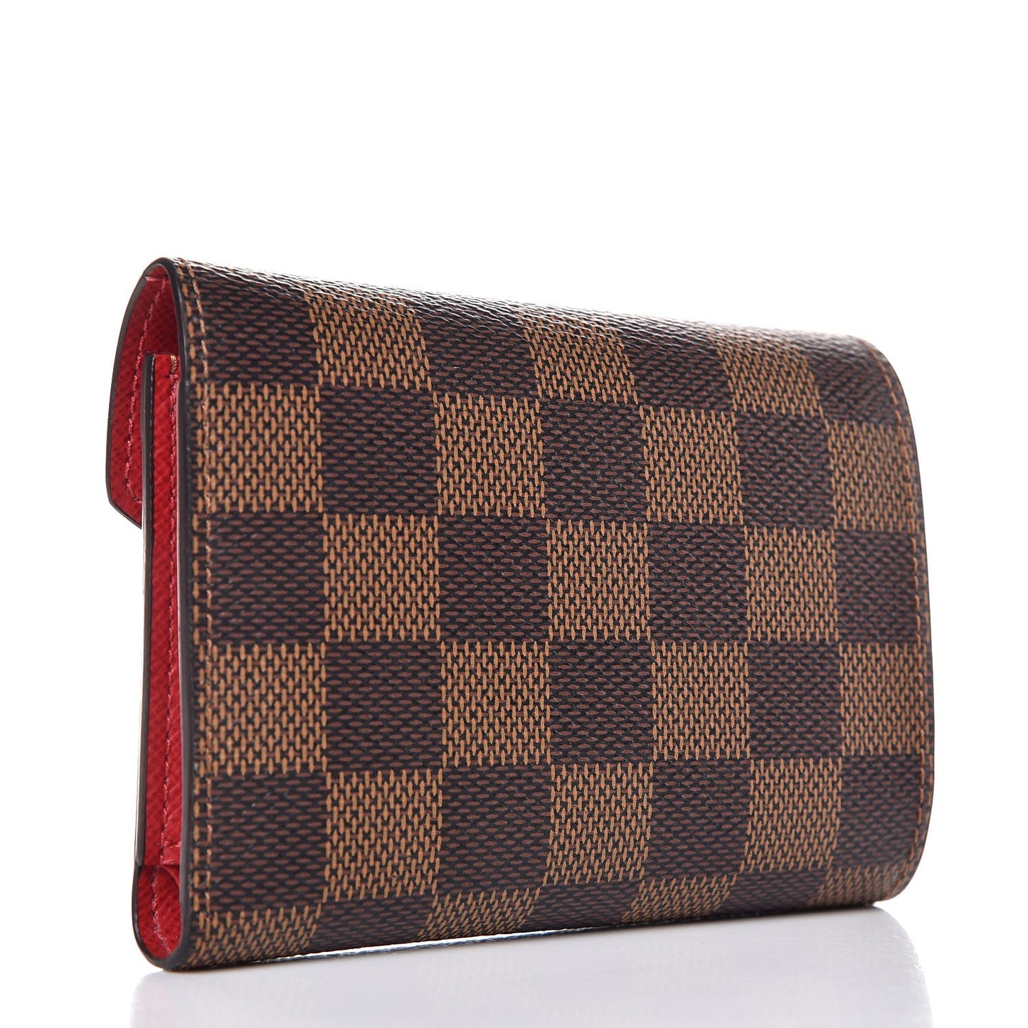 Damier Ebene Victorine Wallet Red