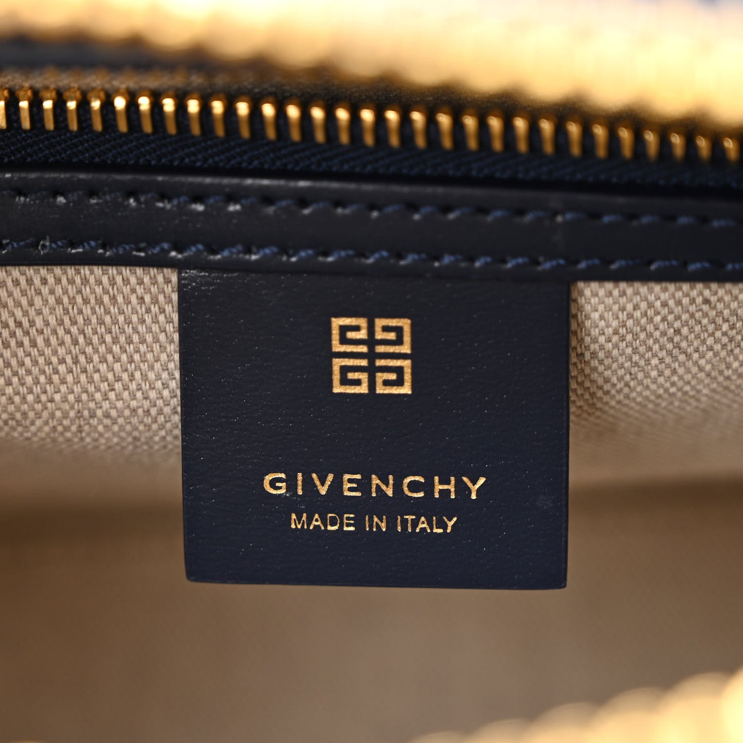 Shiny Lord Calfskin Mini Antigona Navy