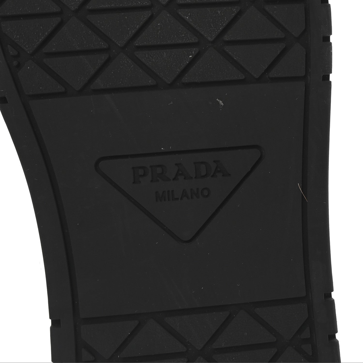 Prada Vitello Rois Triangle Womens Downtown Low Top 30mm Sneakers 36 White Black 7 of 10