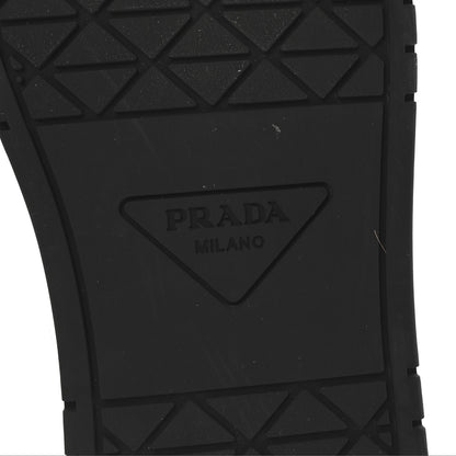Prada Vitello Rois Triangle Womens Downtown Low Top 30mm Sneakers 36 White Black 7 of 10