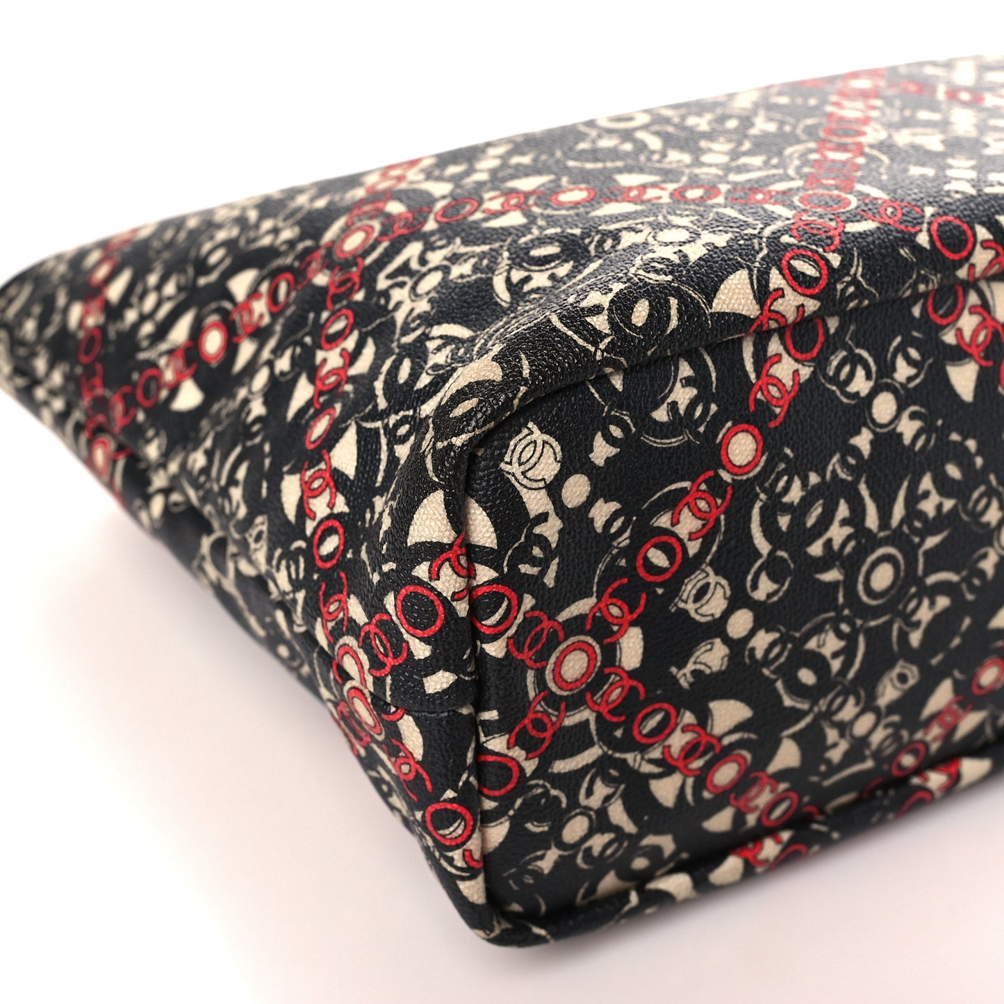 Coated Canvas Coco Small Tote Black