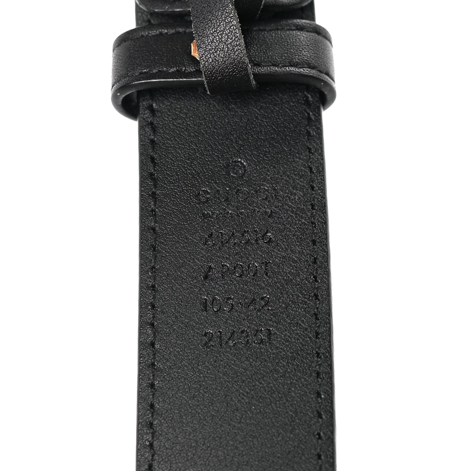 Gucci Calfskin Double G 30mm Belt 105 42 Black Black 5 of 5