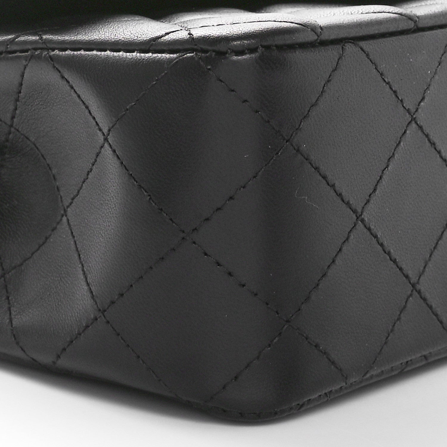 Chanel Lambskin Quilted Mini Rectangular Flap Black 9 of 11