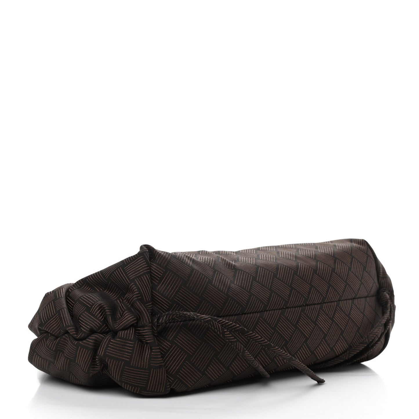 Fabric Intrecciato Medium The Point Triangle Bag Brown