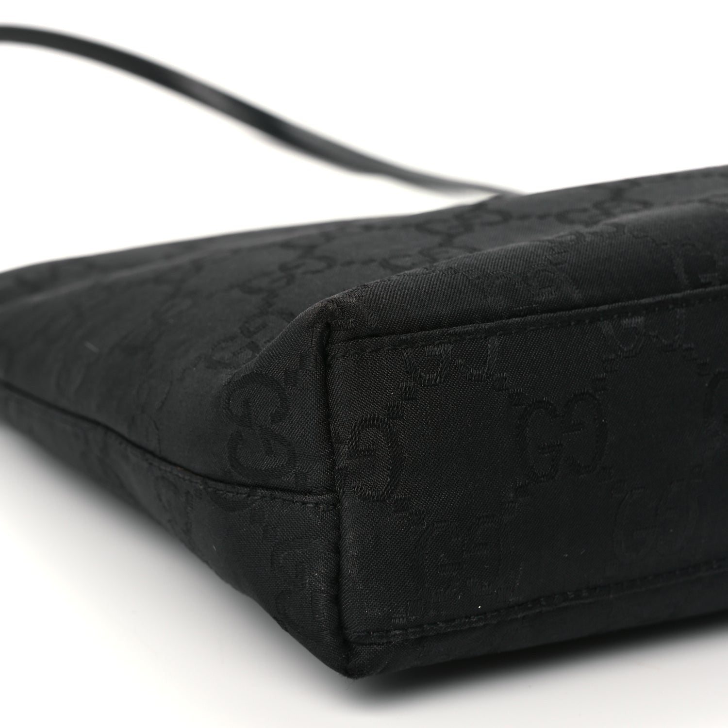 Gucci Nylon Monogram Shoulder Bag Black 8 of 11