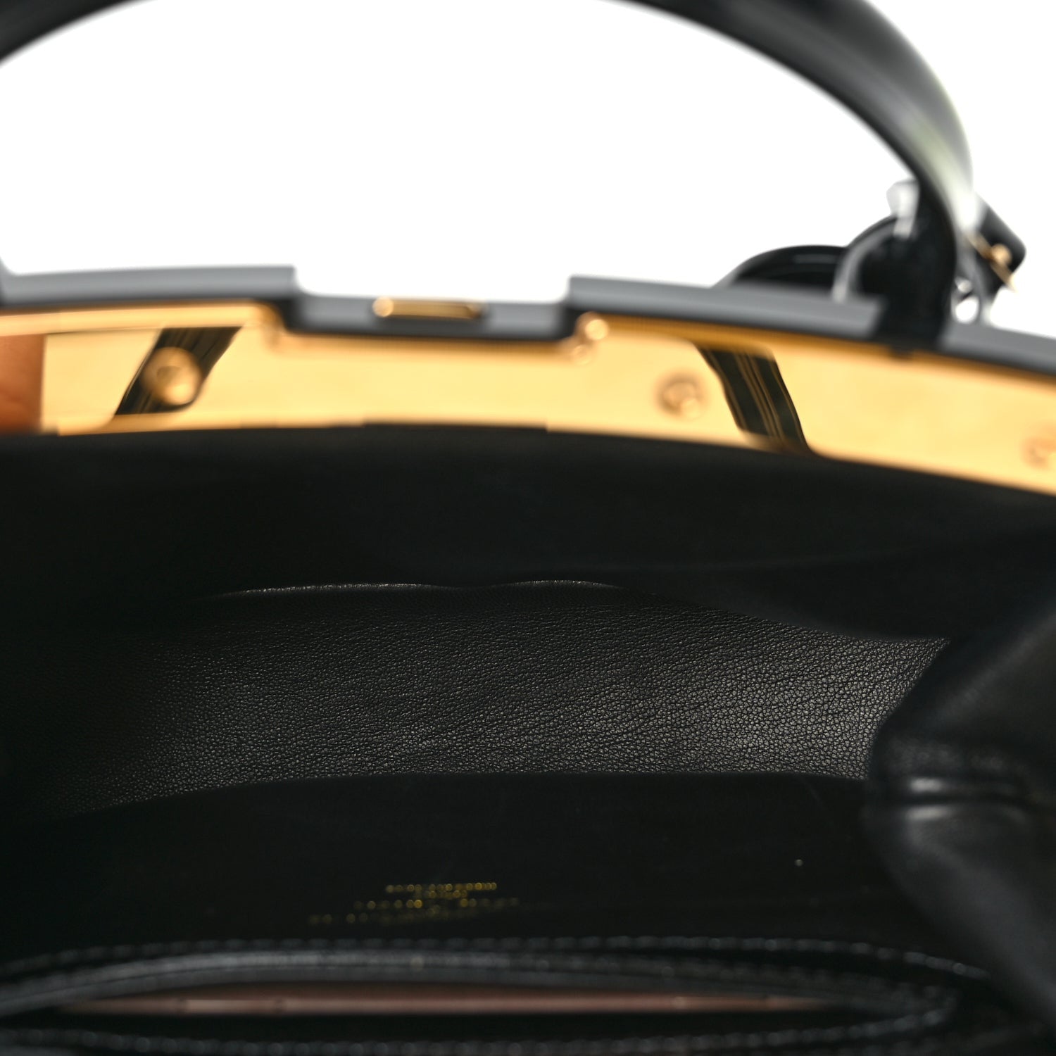 Louis Vuitton Patent Lambskin Fascination Lockit BB Frame Black 4 of 8