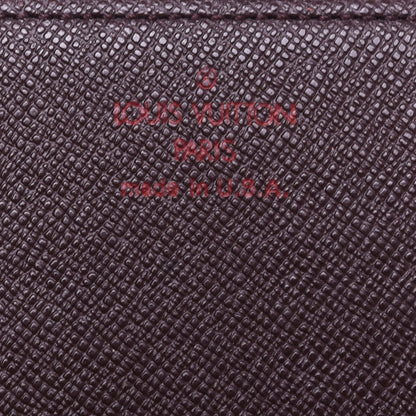 Louis Vuitton Damier Ebene Simple Checkbook Cover Wallet 6 of 7