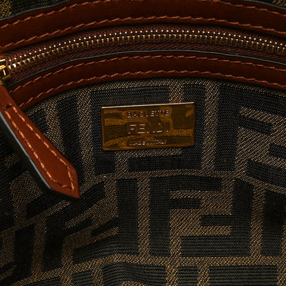 Fendi Fabric Crochet Vitello Grace Plexiglass Baguette Cyber Blue Ghianda 6 of 10