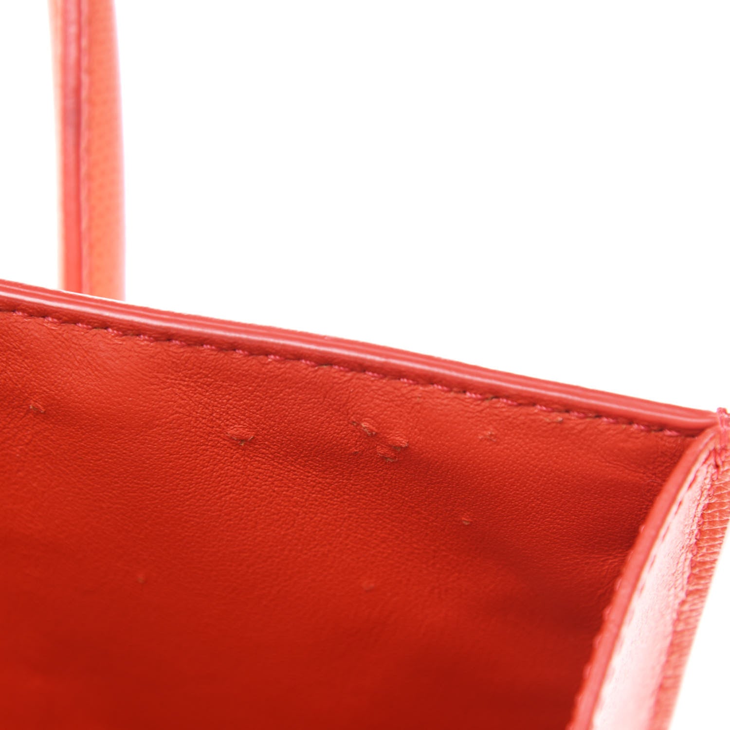 Celine Grained Calfskin Medium Phantom Luggage Coral 8 of 12