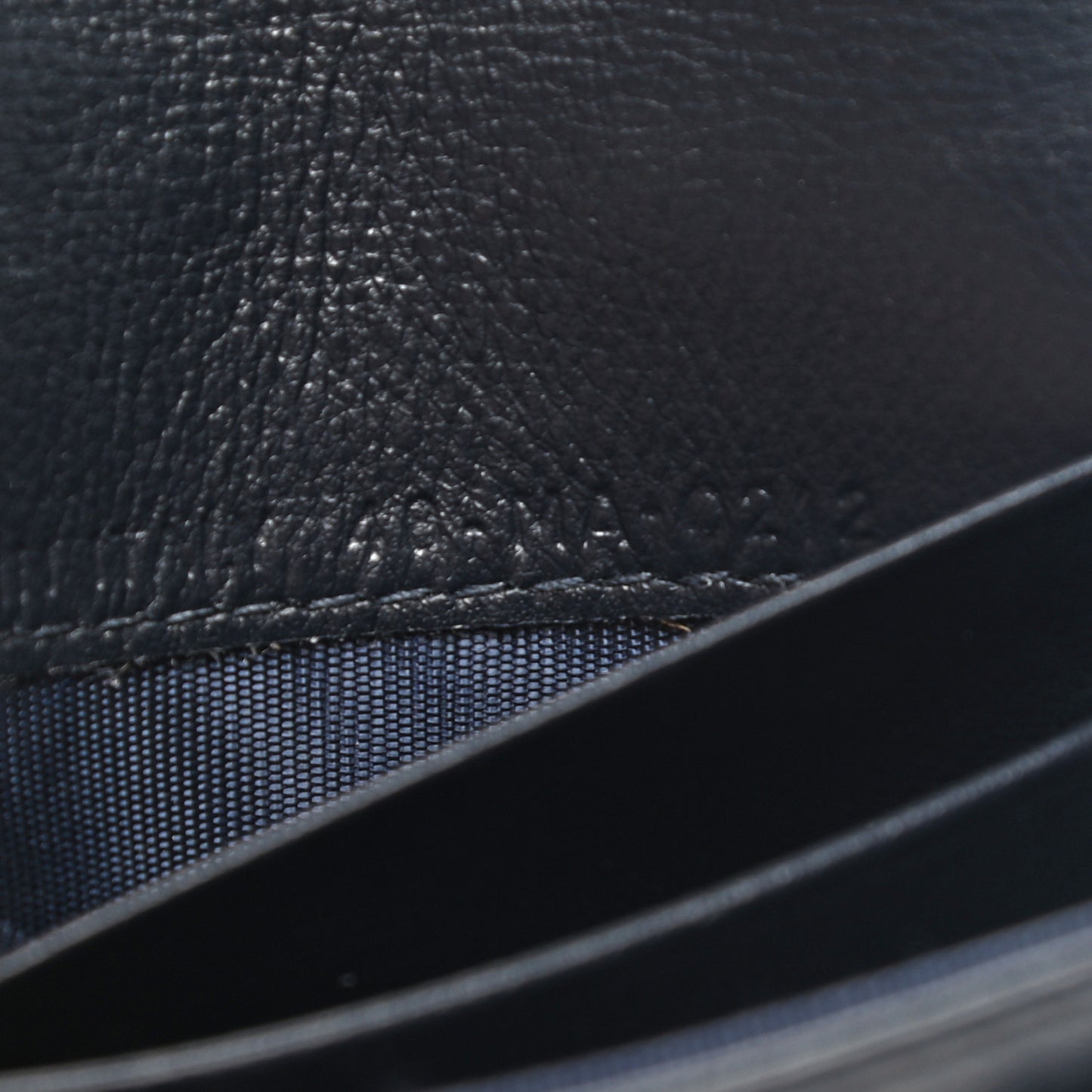 Oblique Saddle Card Holder Blue