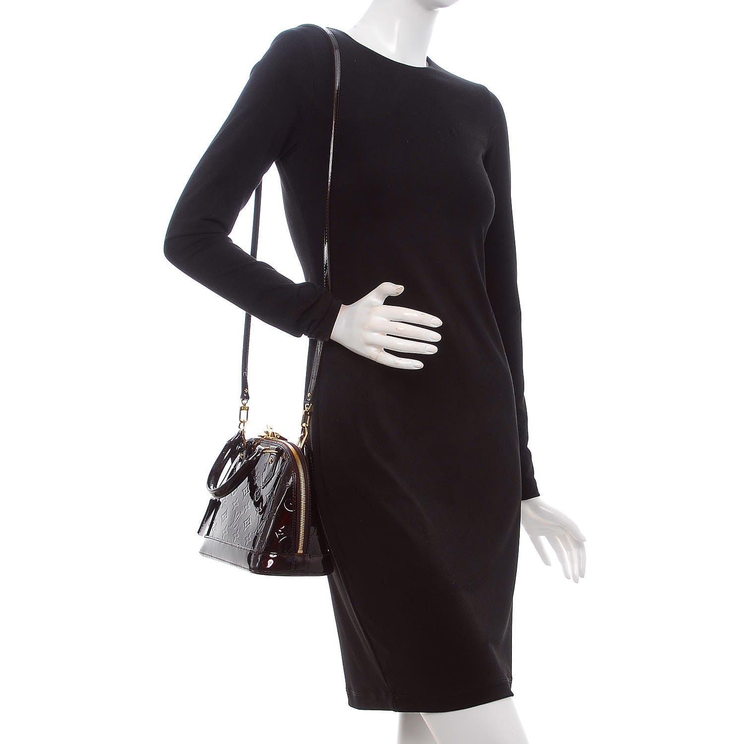 Louis Vuitton Vernis Alma BB Amarante 2 of 6