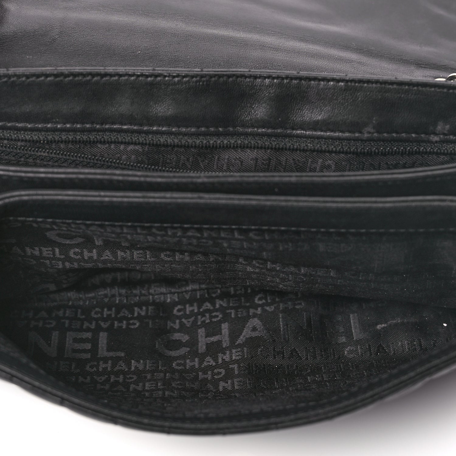 Chanel Lambskin Quilted Chocolate Bar Camellia No. 5 Flap Bag Black 4 of 9