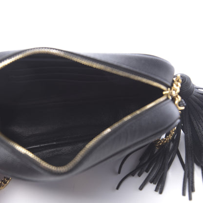 Saint Laurent Grain De Poudre Matelasse Monogram Mini Lou Camera Bag Black 5 of 11