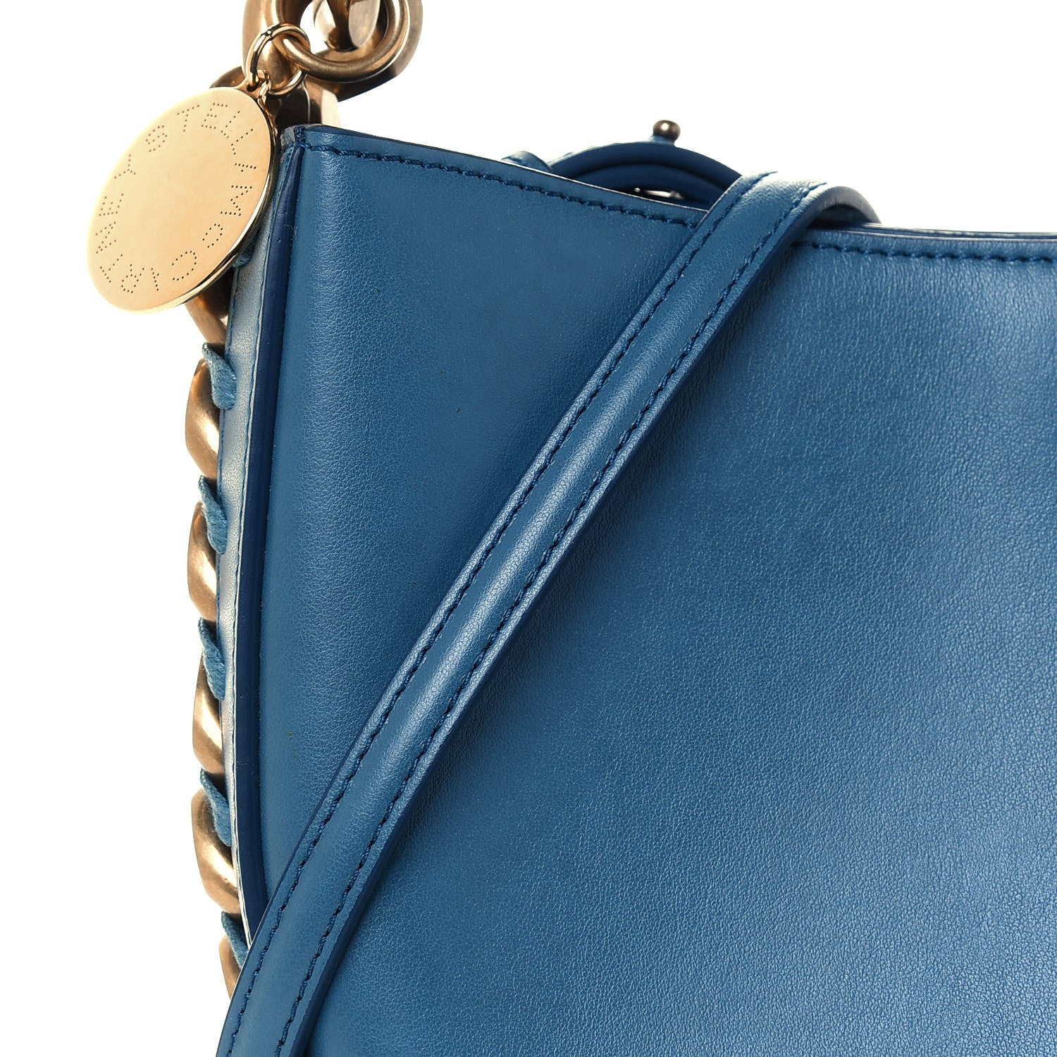 Stella McCartney Eco Alter Nappa Medium Frayme Shoulder Bag Teal 7 of 11