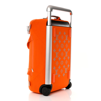 Louis Vuitton Knit Monogram Horizon Soft Duffle 55 Orange 3 of 11