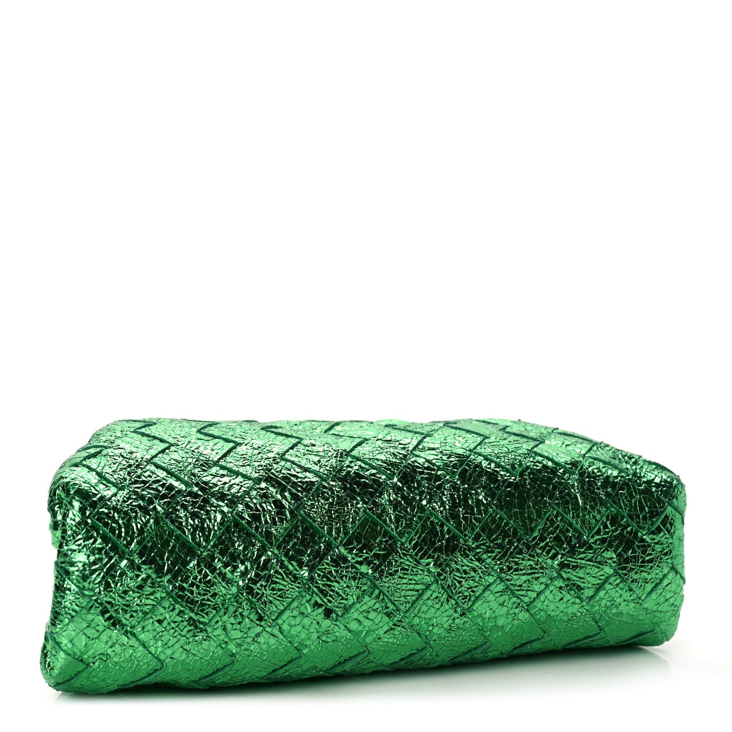 Bottega Veneta Metallic Nappa Intrecciato The Mini Pouch Parakeet 3 of 8