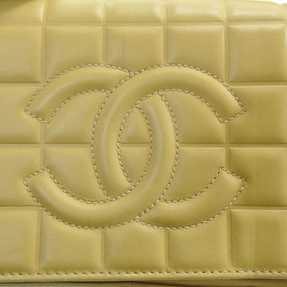 Chanel Leather Chocolate Bar Quilted CC Flap Beige 12 of 12
