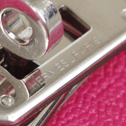 Hermes Chevre de Coromandel Medium Kelly Wallet Fuchsia 7 of 11