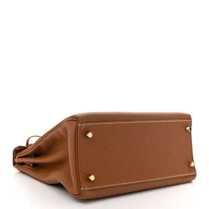Hermes Togo Kelly Retourne 28 Gold 4 of 11