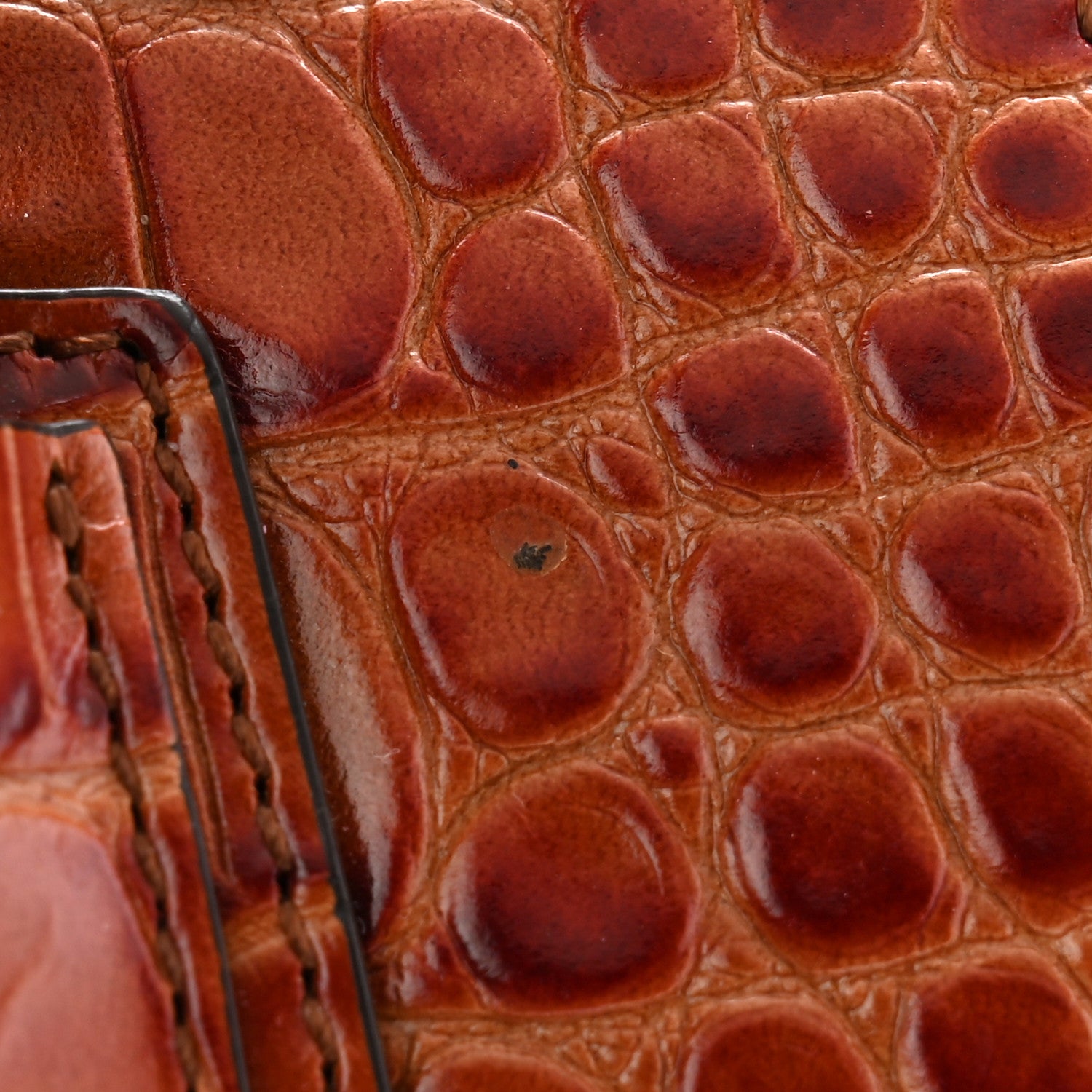 Givenchy Calfskin Crocodile Embossed Small Antigona Cognac 13 of 13