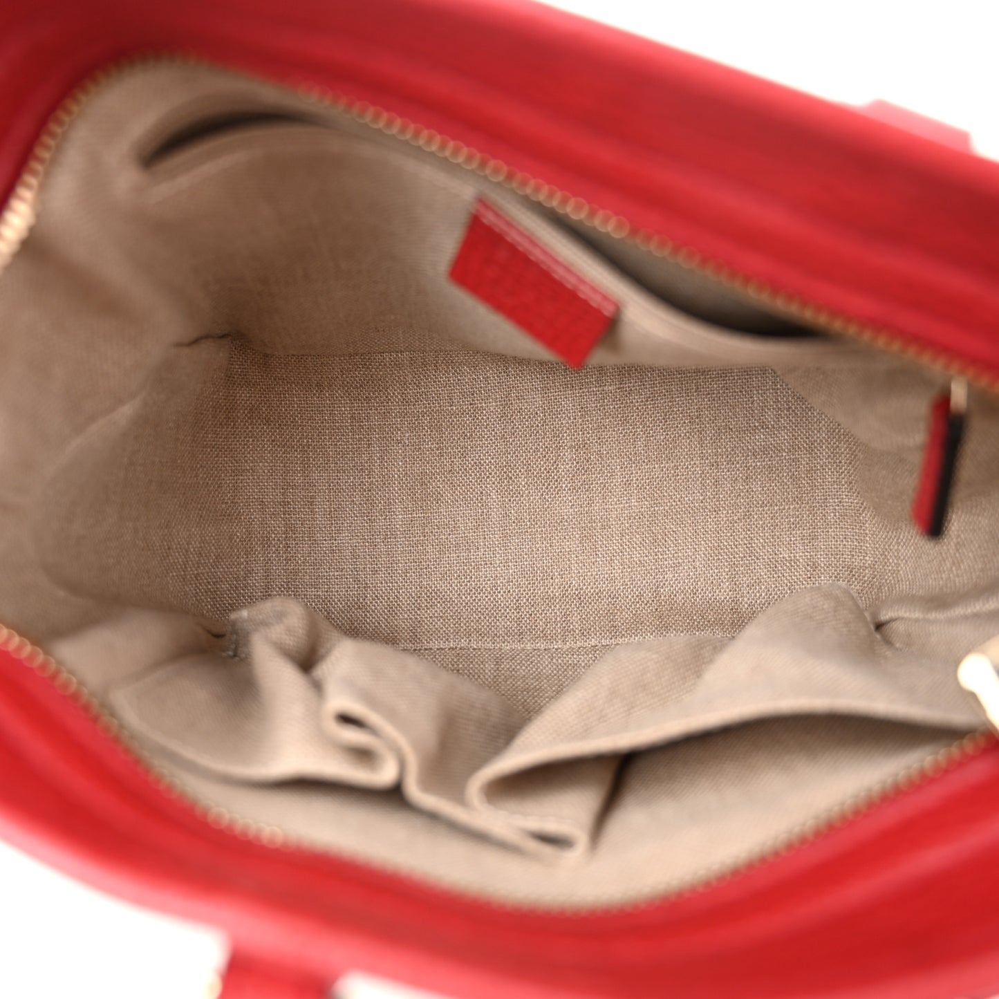 Monogram Small Bree Tote Red