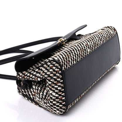 Chanel Calfskin Tweed Urban Essentials Small Shopping Bag Black 8 of 8