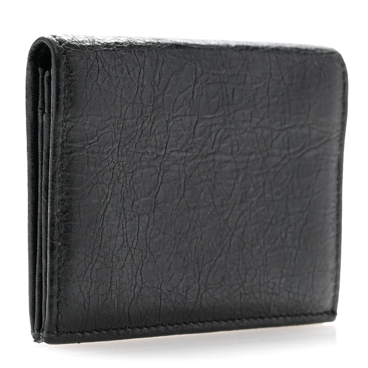 Agneau Giant 12 Gold Card Case Black