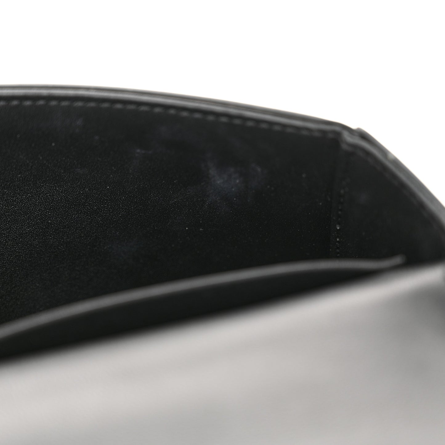 Shiny Calfskin Triomphe Chain Shoulder Bag Black