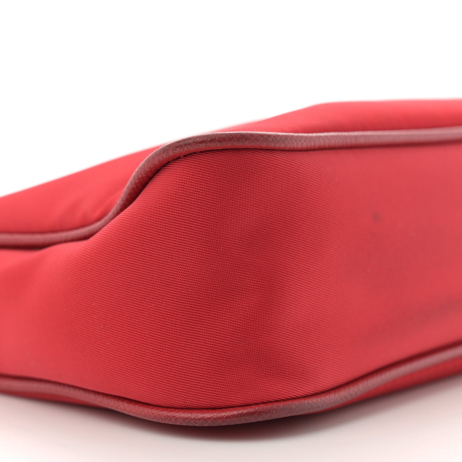 Prada Tessuto Nylon Saffiano Crossbody Bag Rosso 9 of 13