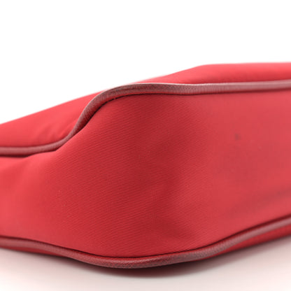 Prada Tessuto Nylon Saffiano Crossbody Bag Rosso 9 of 13