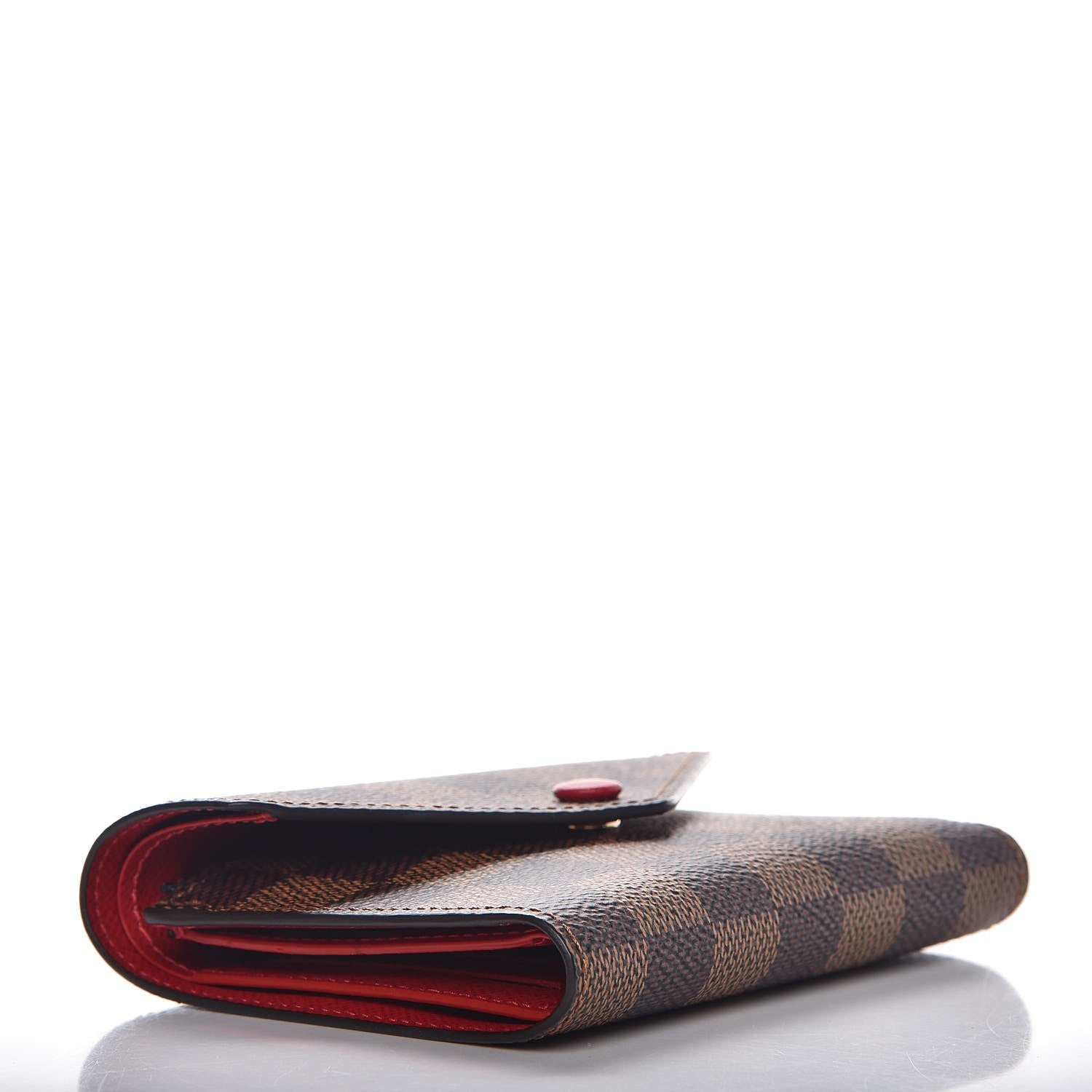 Louis Vuitton Damier Ebene Victorine Wallet Red 4 of 8