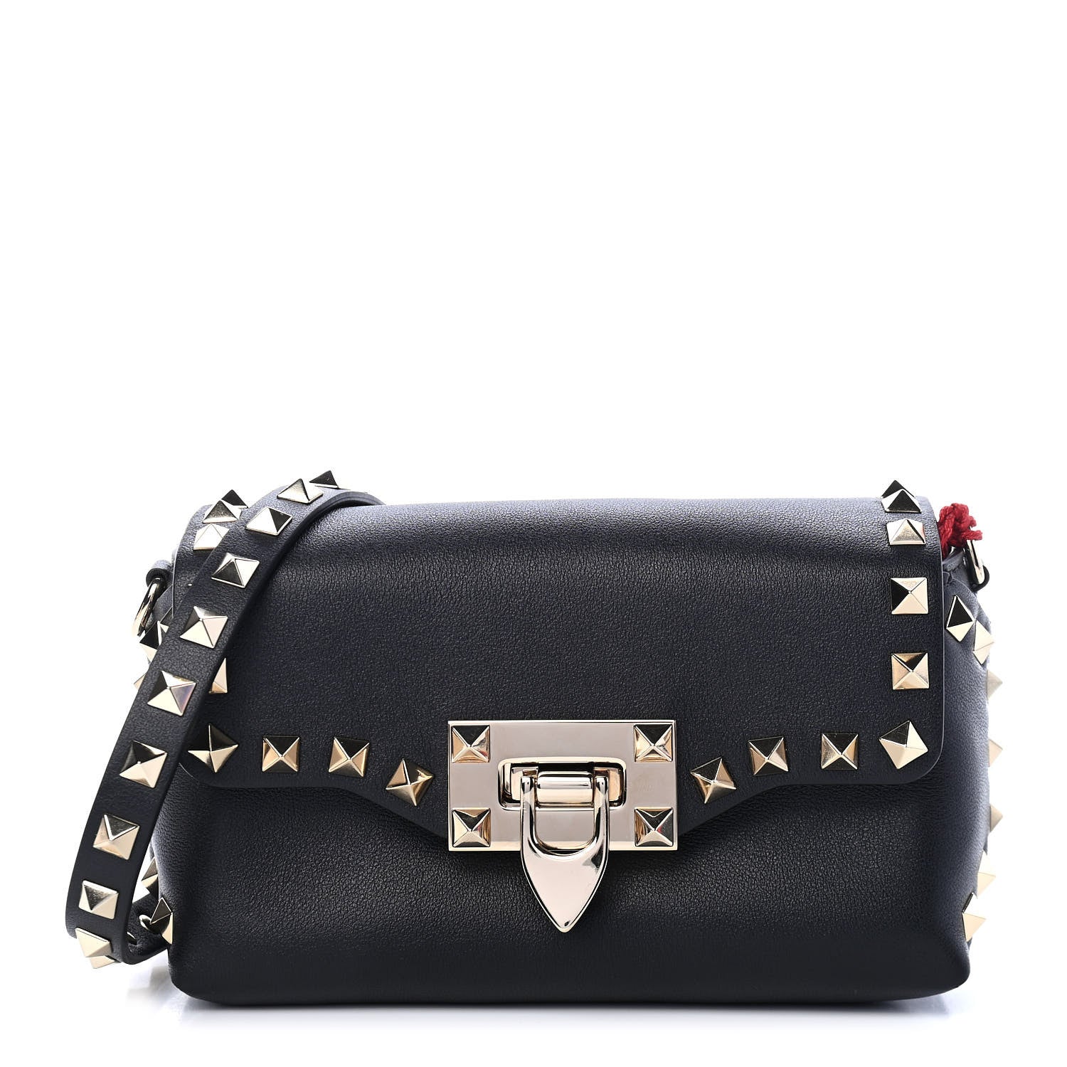 Valentino Garavani Vitello Mini Rockstud Crossbody Bag Black 1 of 8