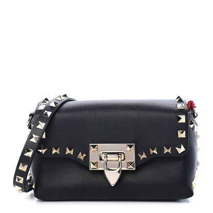 Valentino Garavani Vitello Mini Rockstud Crossbody Bag Black 1 of 8