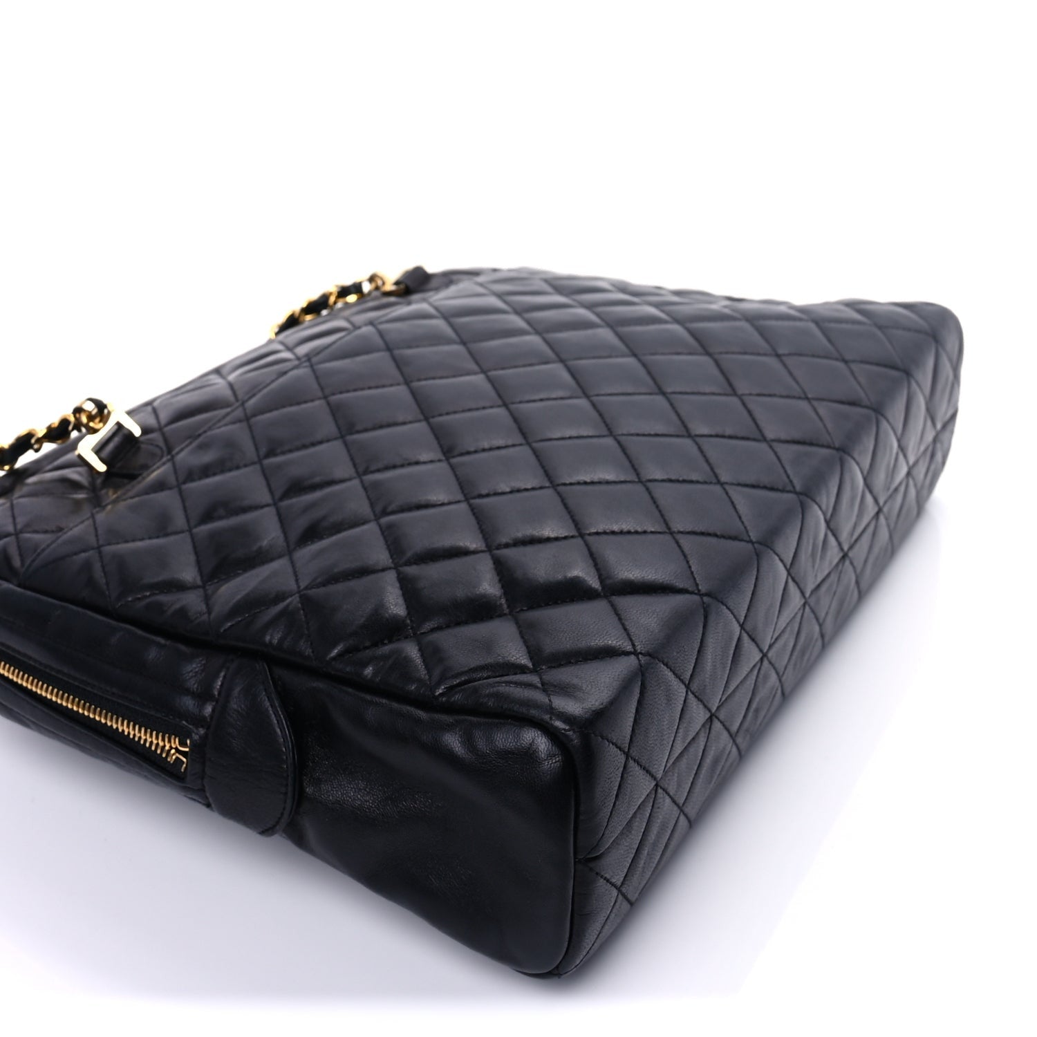 Chanel Lambskin Quilted Large Camera Case  Black 7 of 8
