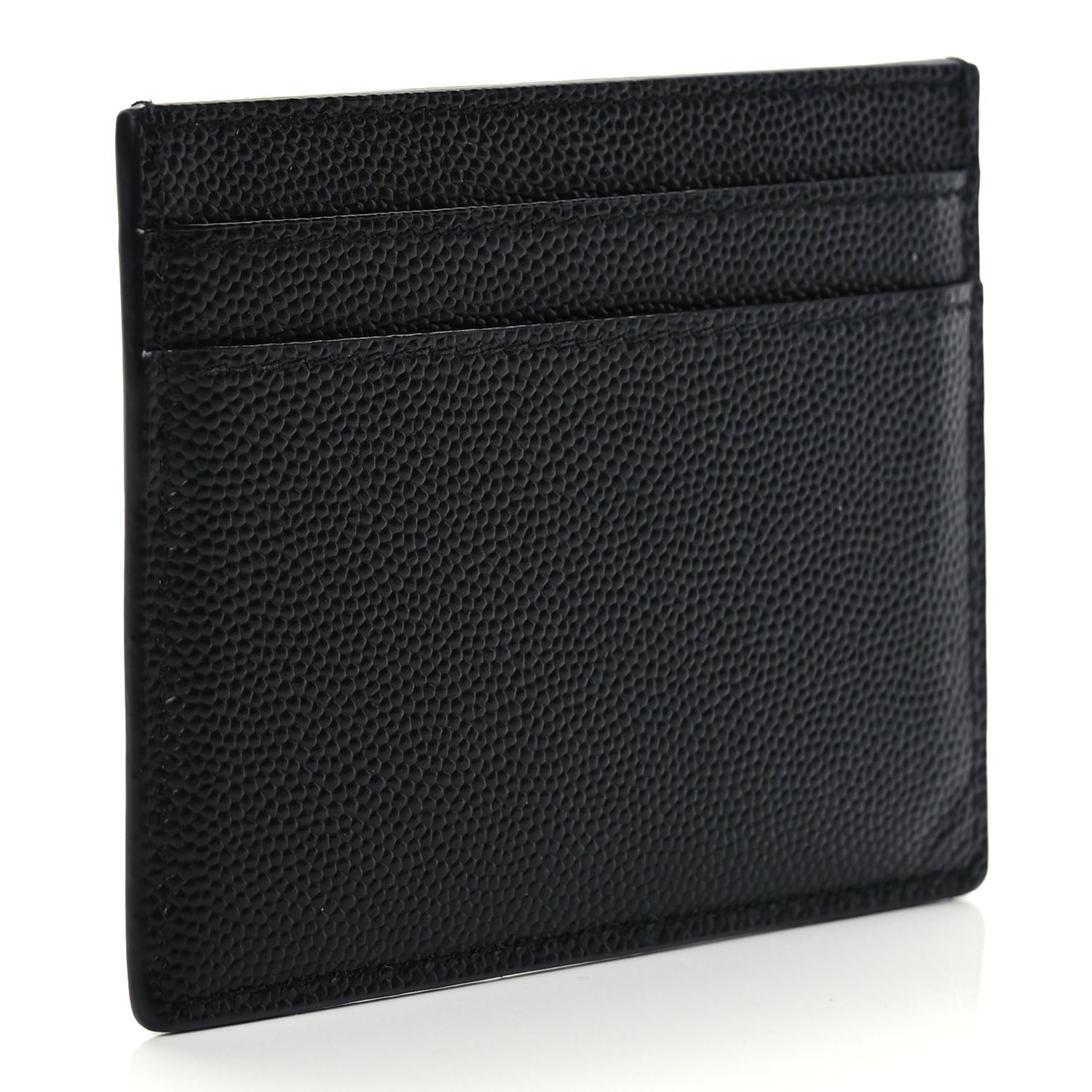 Saint Laurent Grain De Poudre Card Case Black 3 of 9