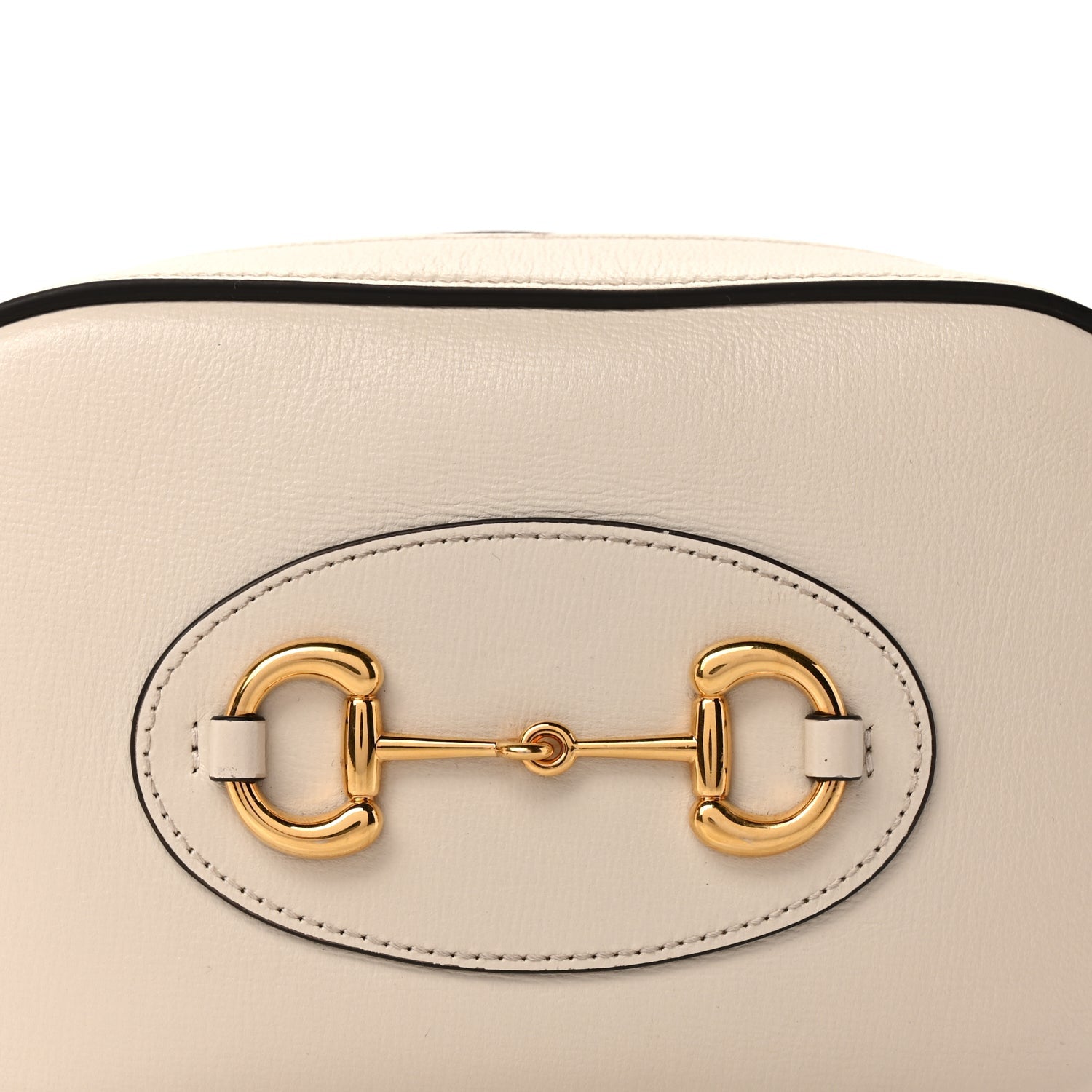 Gucci Azalea Calfskin Mini Horsebit 1955 Camera Shoulder Bag  Mystic White 6 of 8