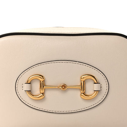 Gucci Azalea Calfskin Mini Horsebit 1955 Camera Shoulder Bag  Mystic White 6 of 8