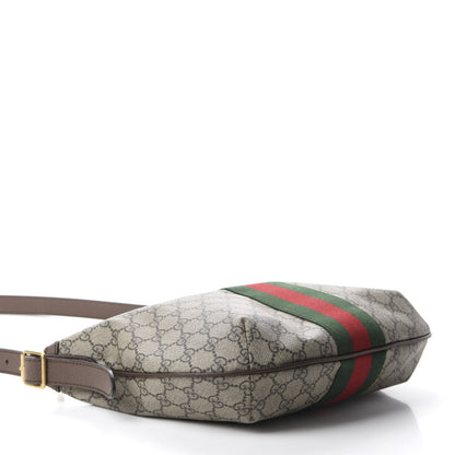 Gucci GG Supreme Monogram Web Small Ophidia Half Moon Hobo Brown 4 of 15
