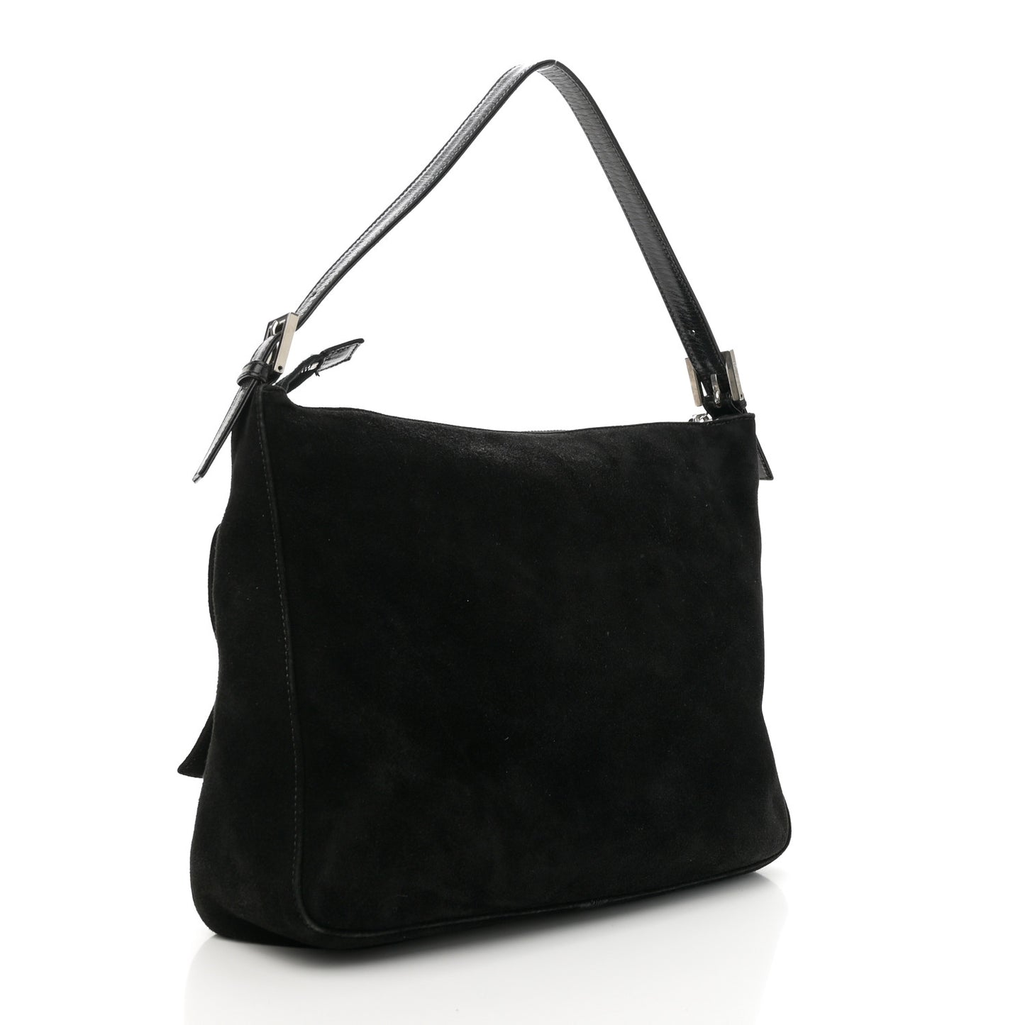 Suede Mama Baguette Black