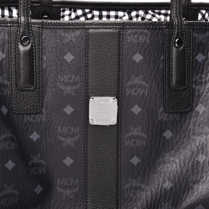 MCM Visetos Large Liz Reversible Shopper Tote Black 12 of 16