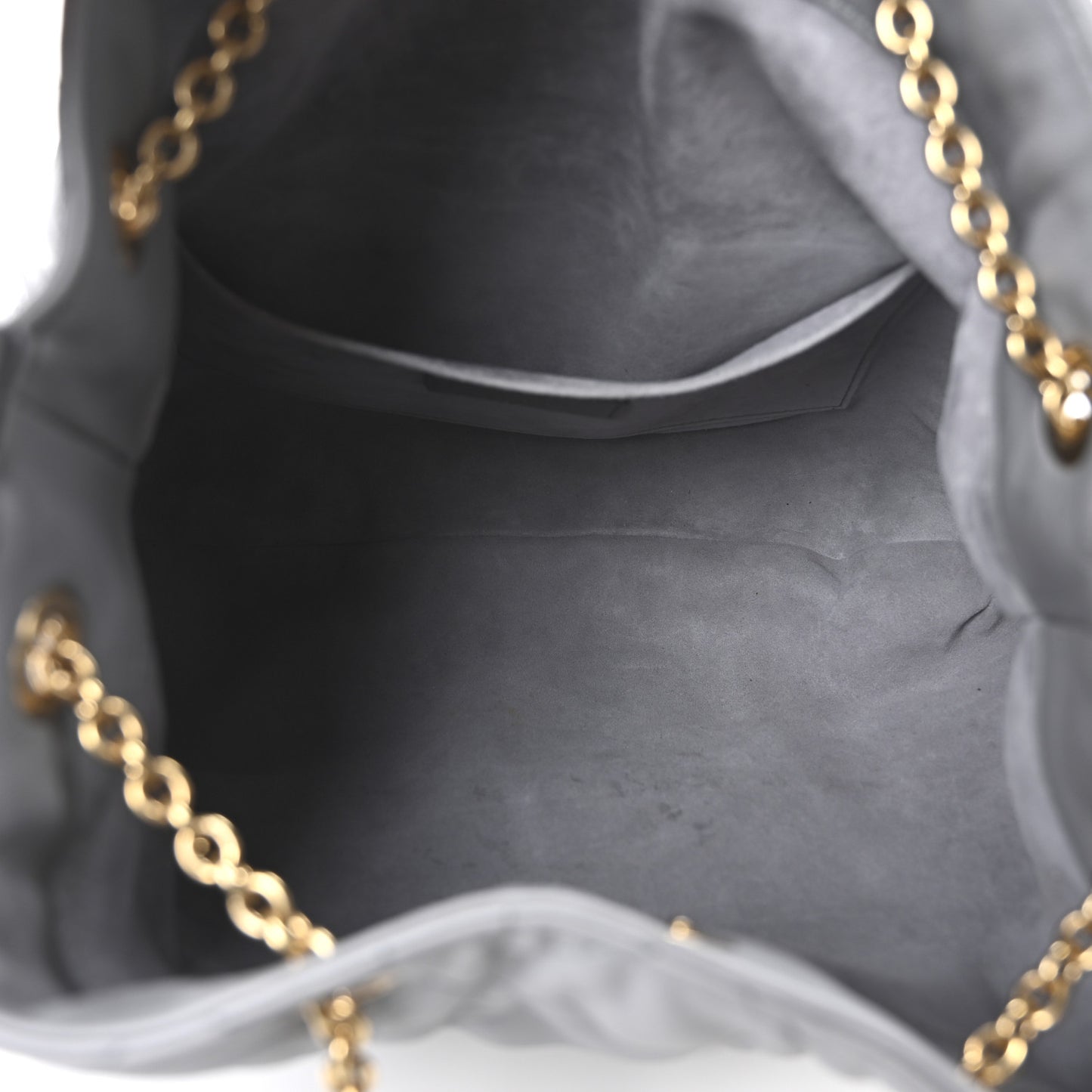 Lambskin Supple Macrocannage Ammi Bag Grey