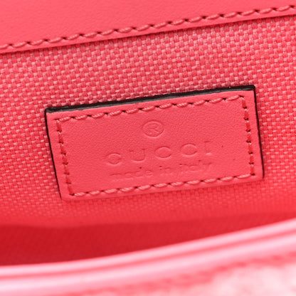 Gucci Shearling Matelasse Super Mini GG Marmont Shoulder Bag Lotus Pink 6 of 10