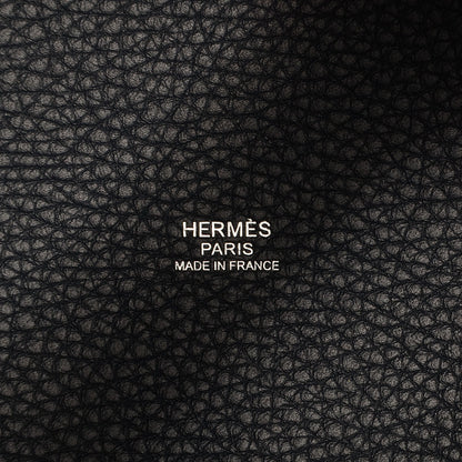 Hermes Taurillon Clemence Picotin Lock PM Bleu Ocean 9 of 12