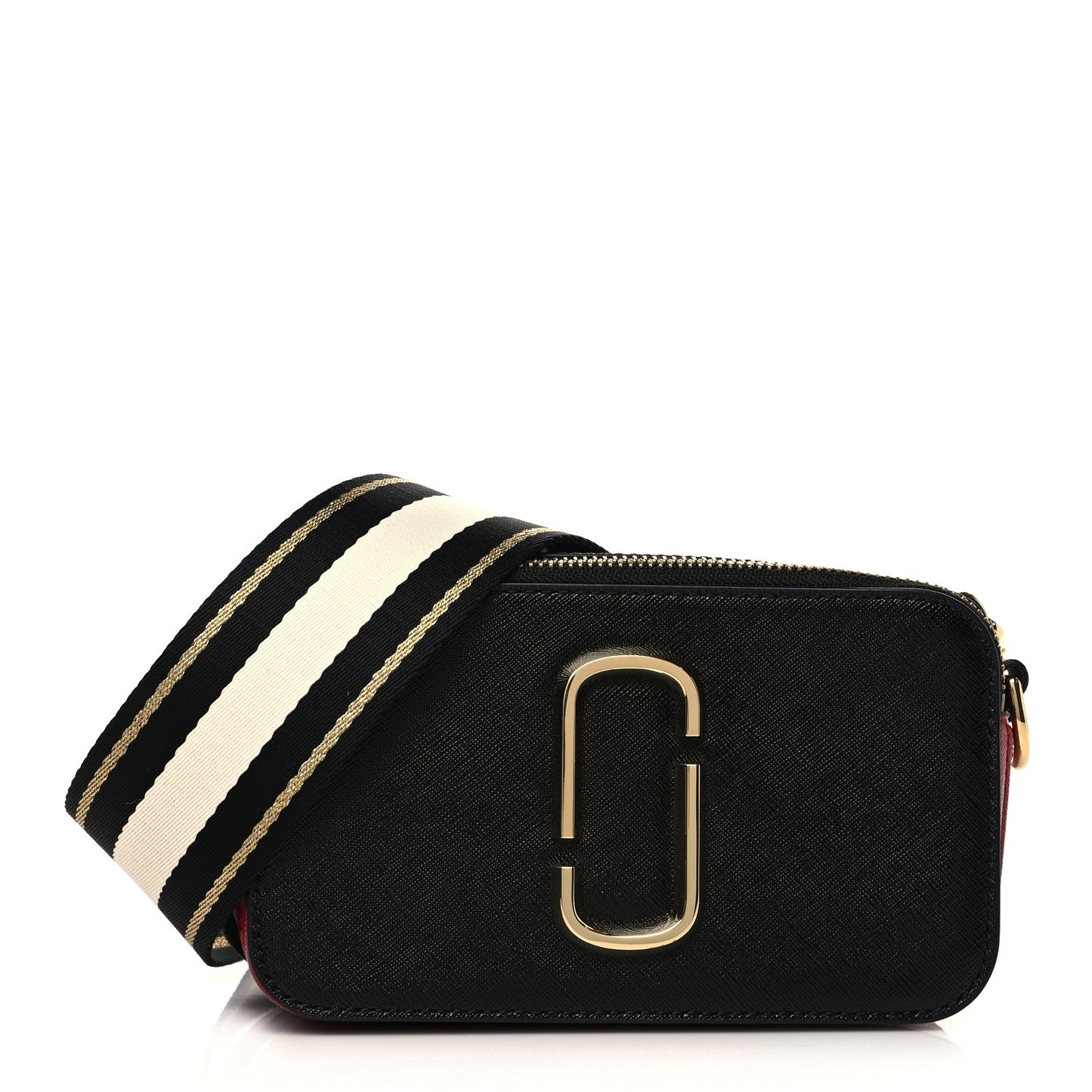Saffiano Snapshot Camera Bag Black Multi