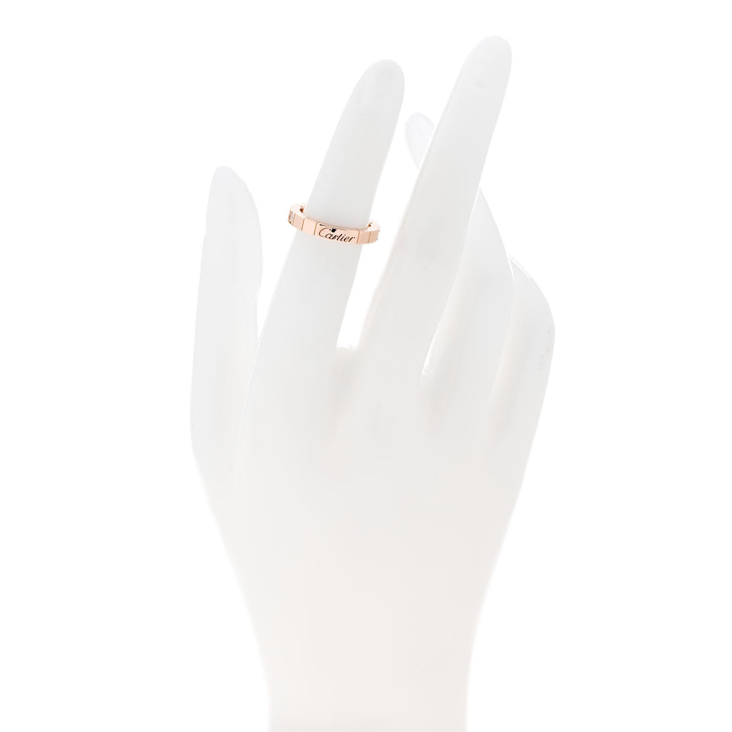 18K Pink Gold Diamond Pink Sapphire Lanieres Ring 47 4.25