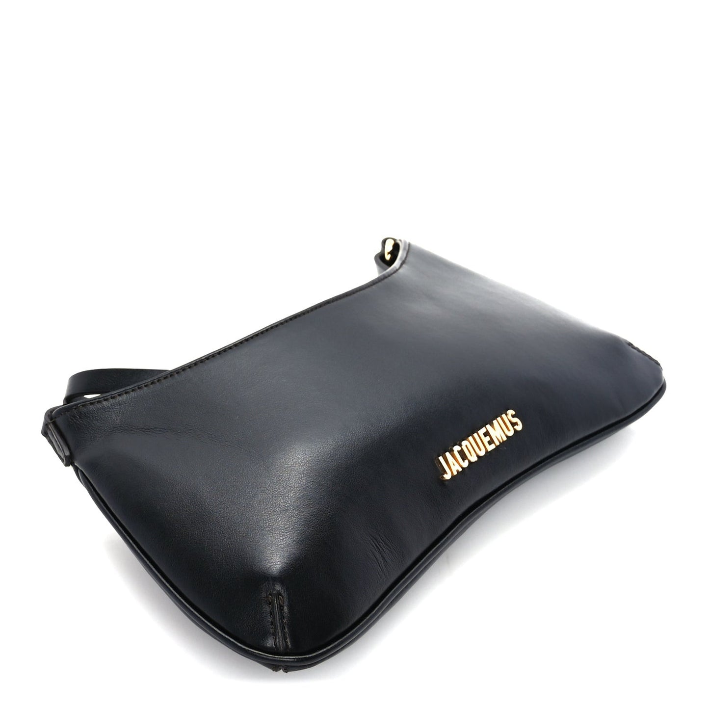 Smooth Calfskin Le Bisou Perle  Black